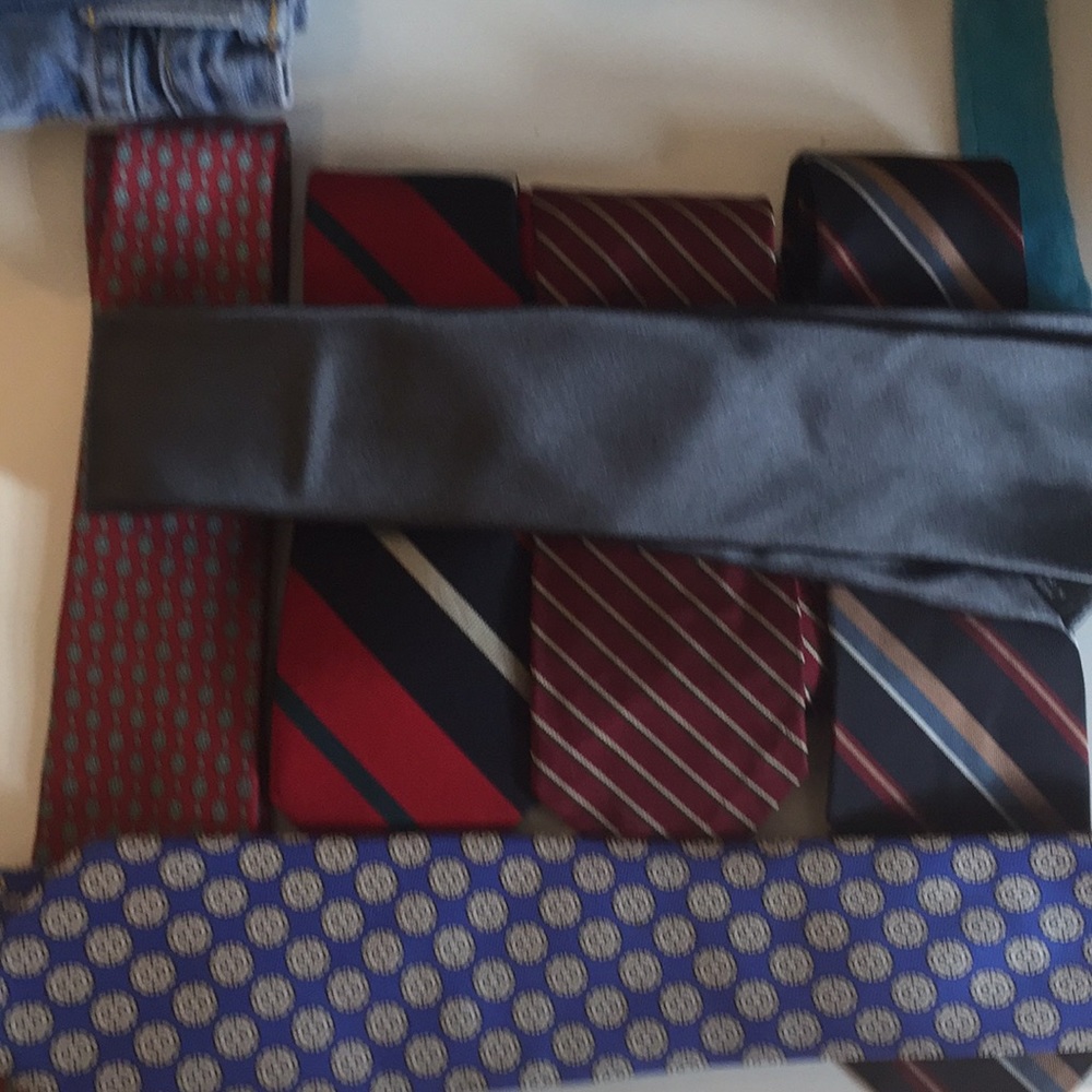 Bundle of  6-various designer silk ties